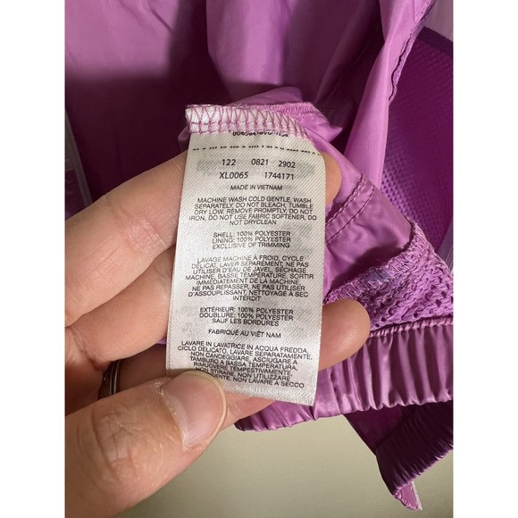 Columbia Womens Morning View Full Zip Windbreaker Jacket Pink Purple NWT Sz Smal - Picture 8 of 9